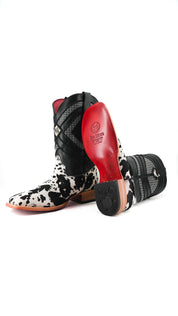 Prescott Cowhide Square Toe Cowboy Boot Size 12 Box RMF54