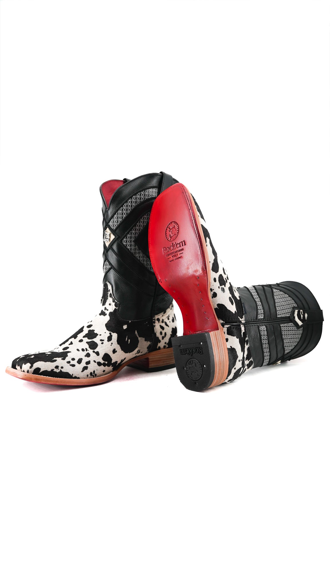 Prescott Cowhide Square Toe Cowboy Boot Size 14 Box RMF56