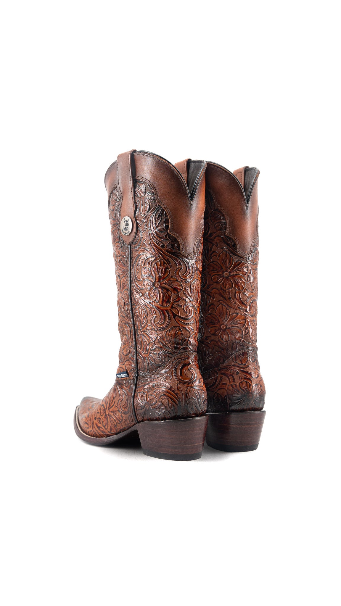 Mila Tooled Snip Toe Cowgirl Boot