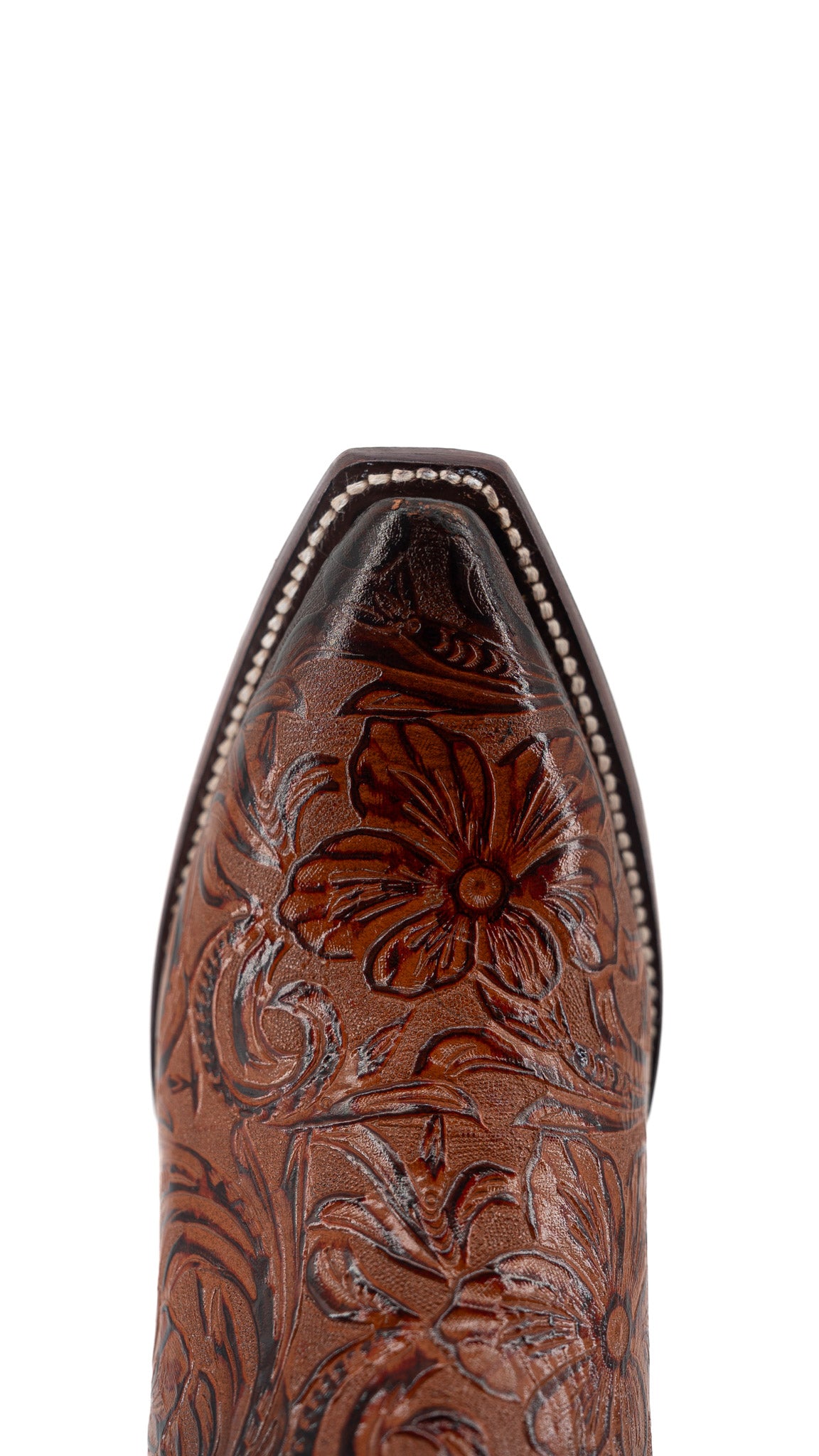 Mila Tooled Snip Toe Cowgirl Boot