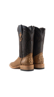 Walter Caiman Exotic Square Toe Cowboy Boot