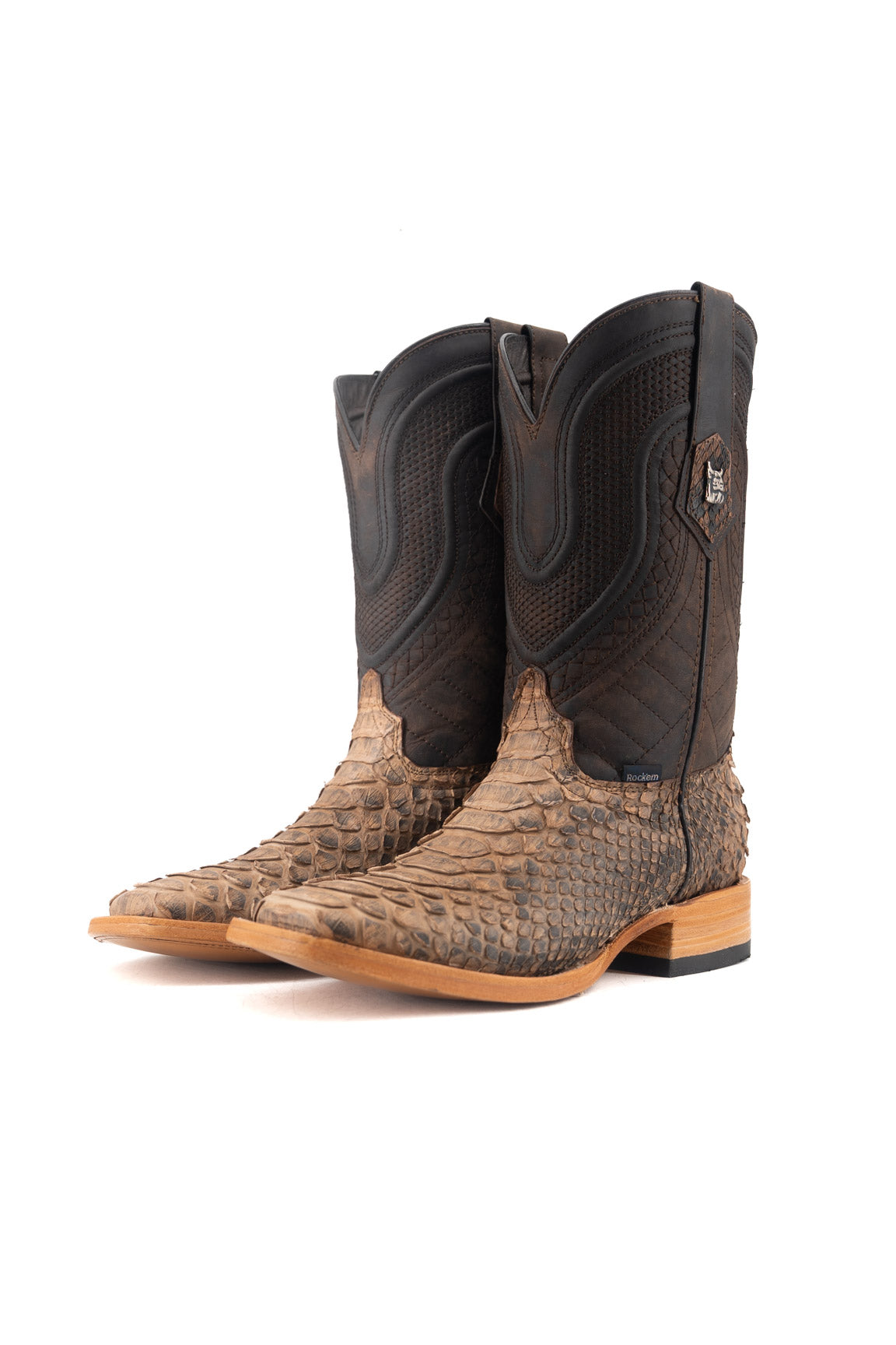 Lambeth Python Exotic Square Toe Cowboy Boot