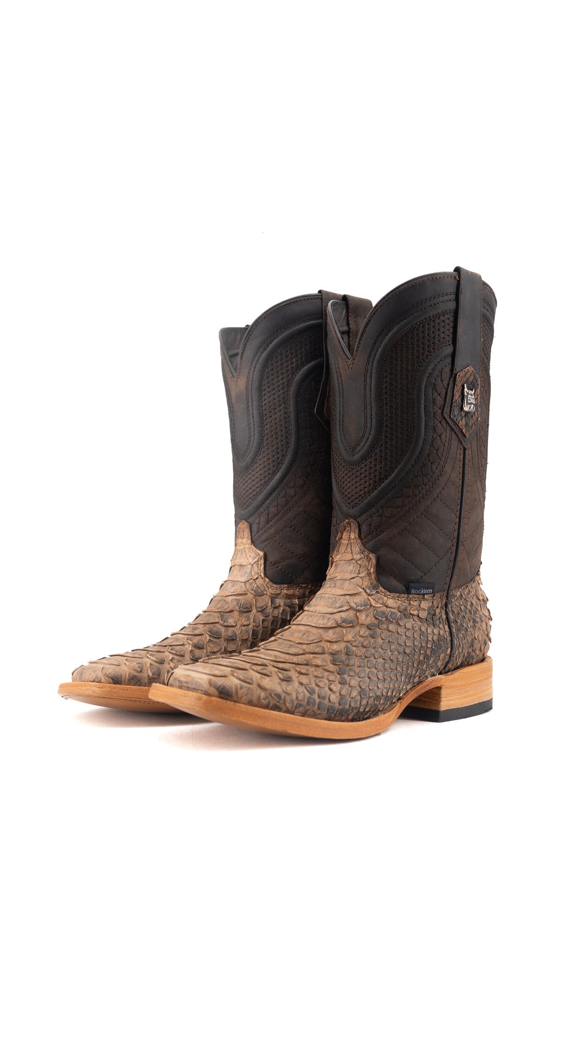 Lambeth Python Exotic Square Toe Cowboy Boot