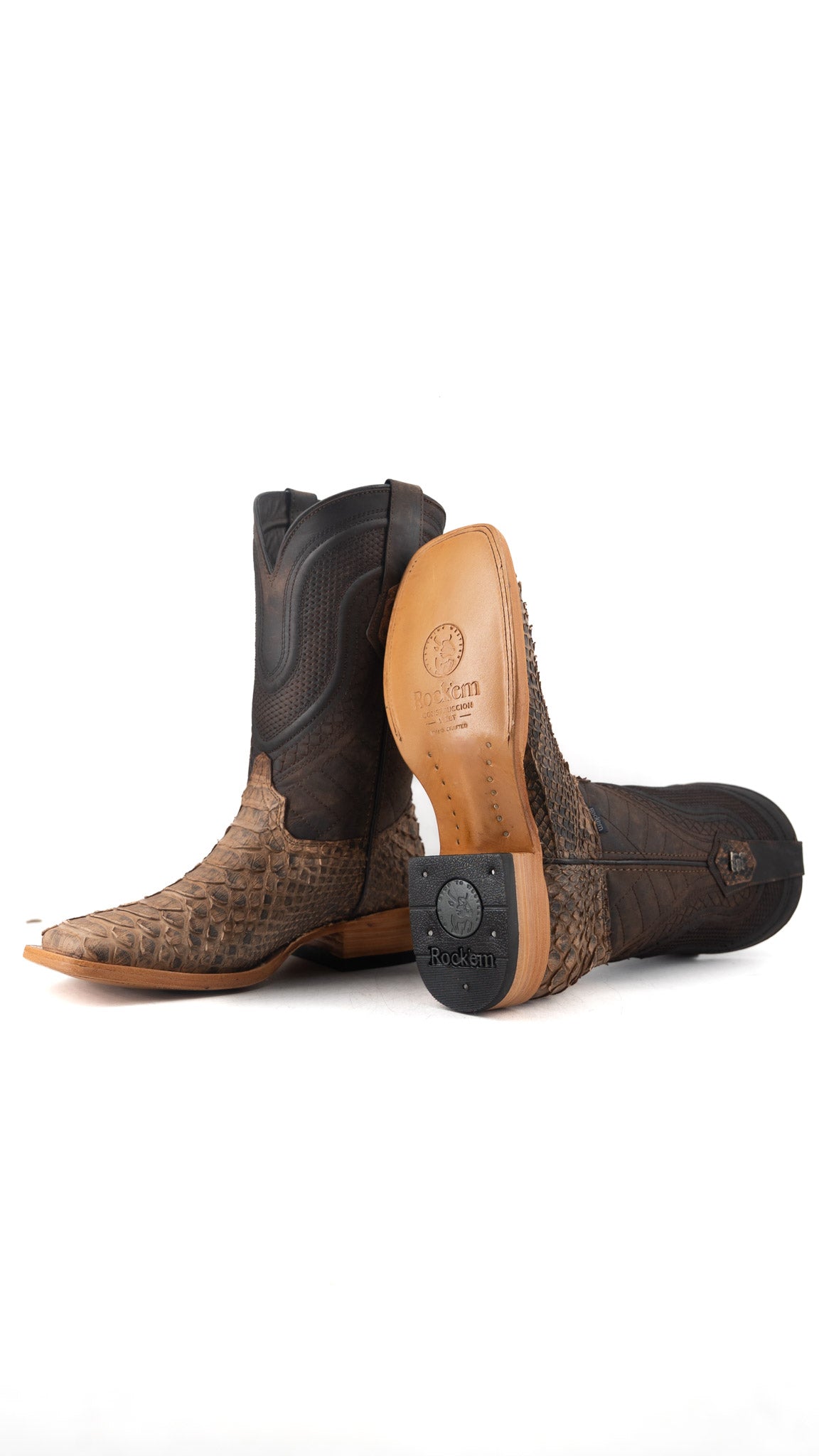 Lambeth Python Exotic Square Toe Cowboy Boot