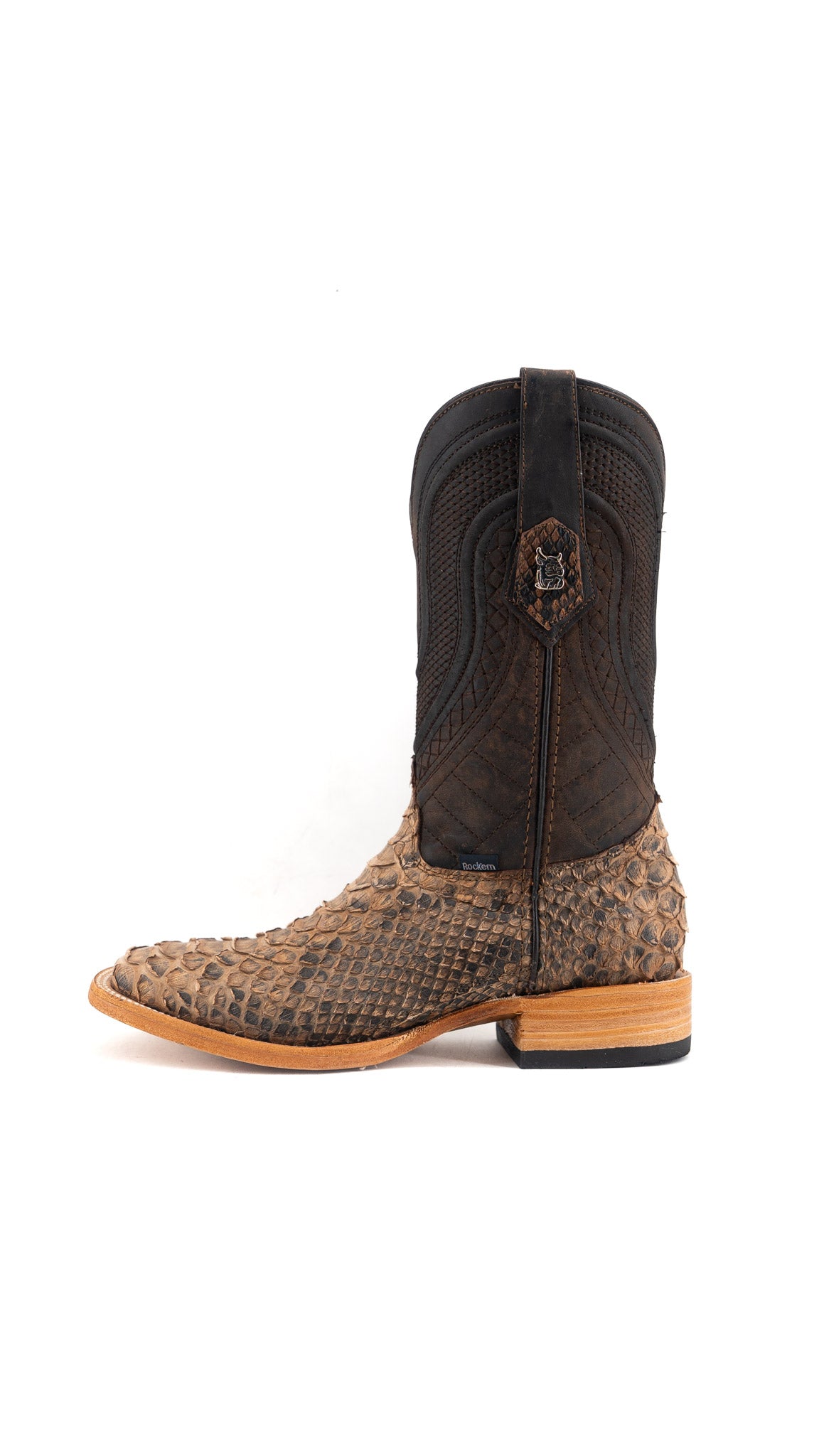 Lambeth Python Exotic Square Toe Cowboy Boot