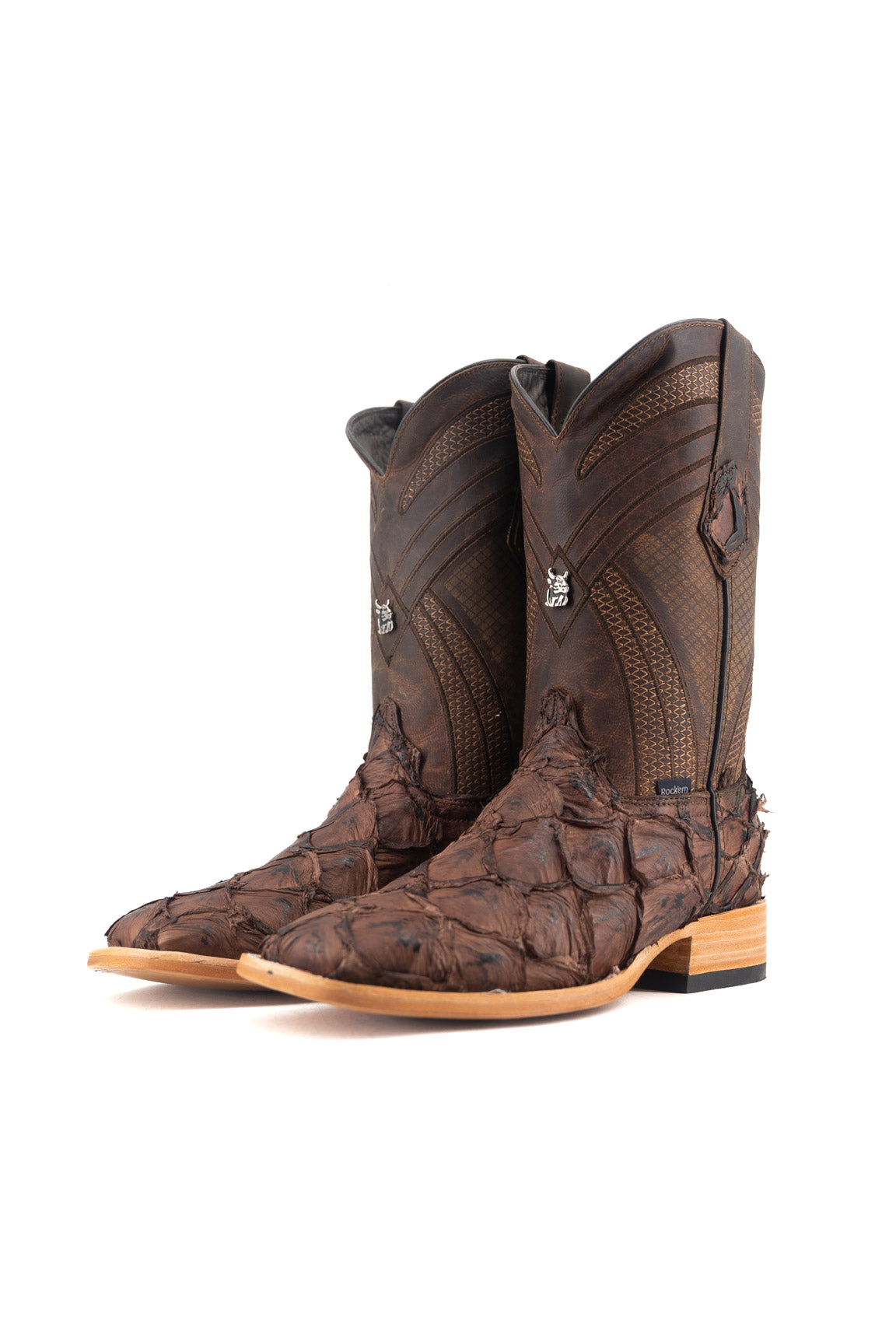Monroe Pirarucu Exotic Square Toe Cowboy Boot