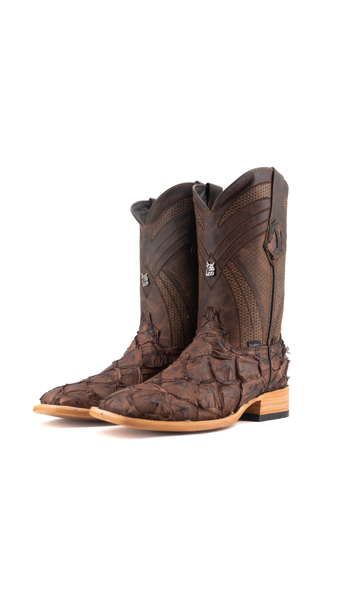 Monroe Pirarucu Exotic Square Toe Cowboy Boot