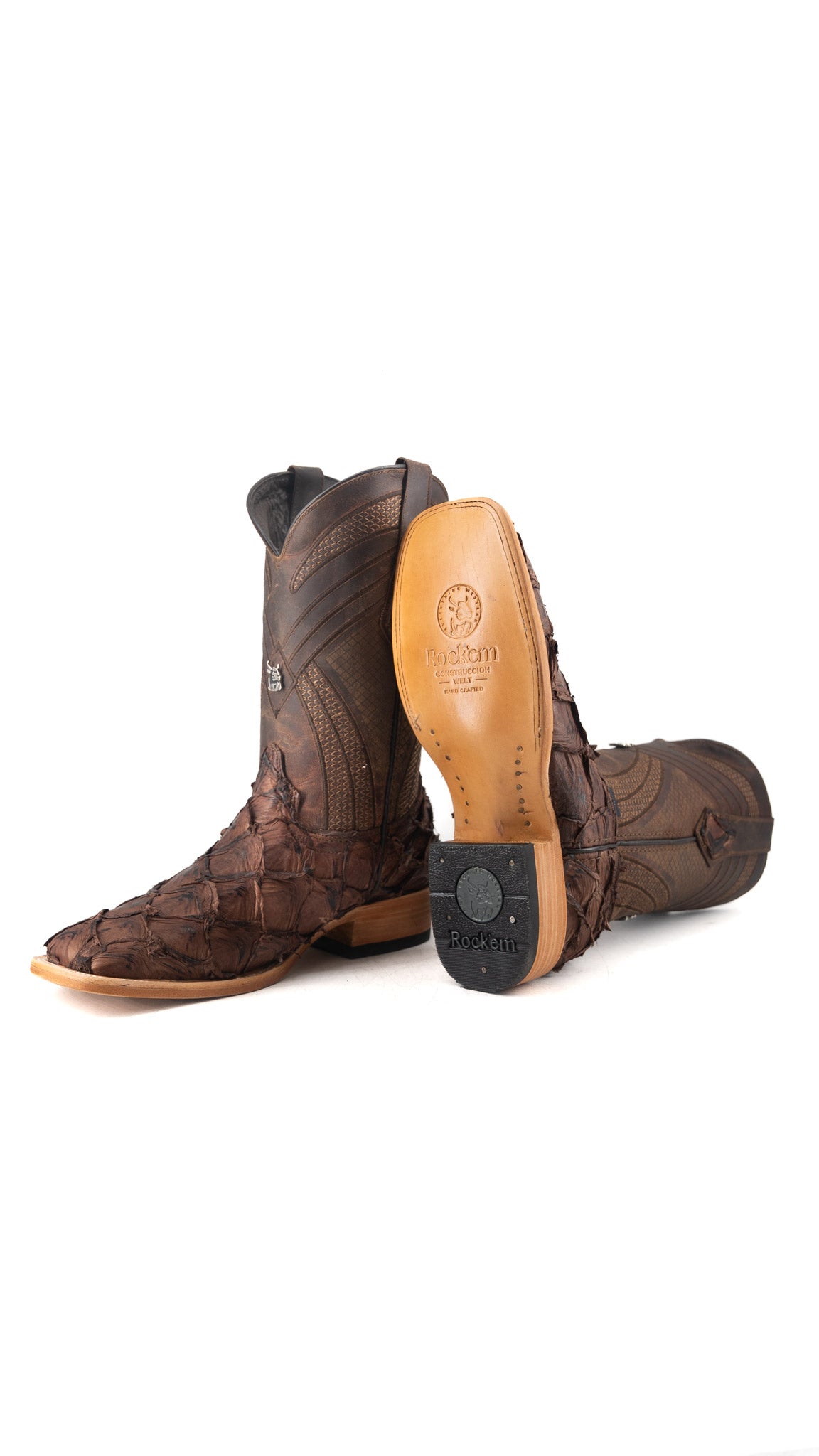 Monroe Pirarucu Exotic Square Toe Cowboy Boot