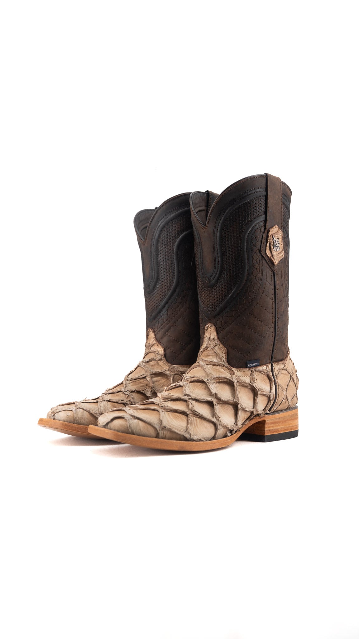 Lambeth Pirarucu Exotic Square Toe Cowboy Boot