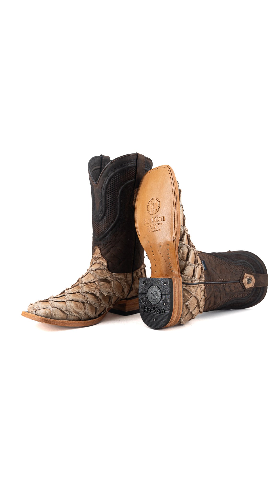 Lambeth Pirarucu Exotic Square Toe Cowboy Boot