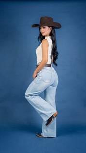 High Waisted Classic Wide Leg Jeans