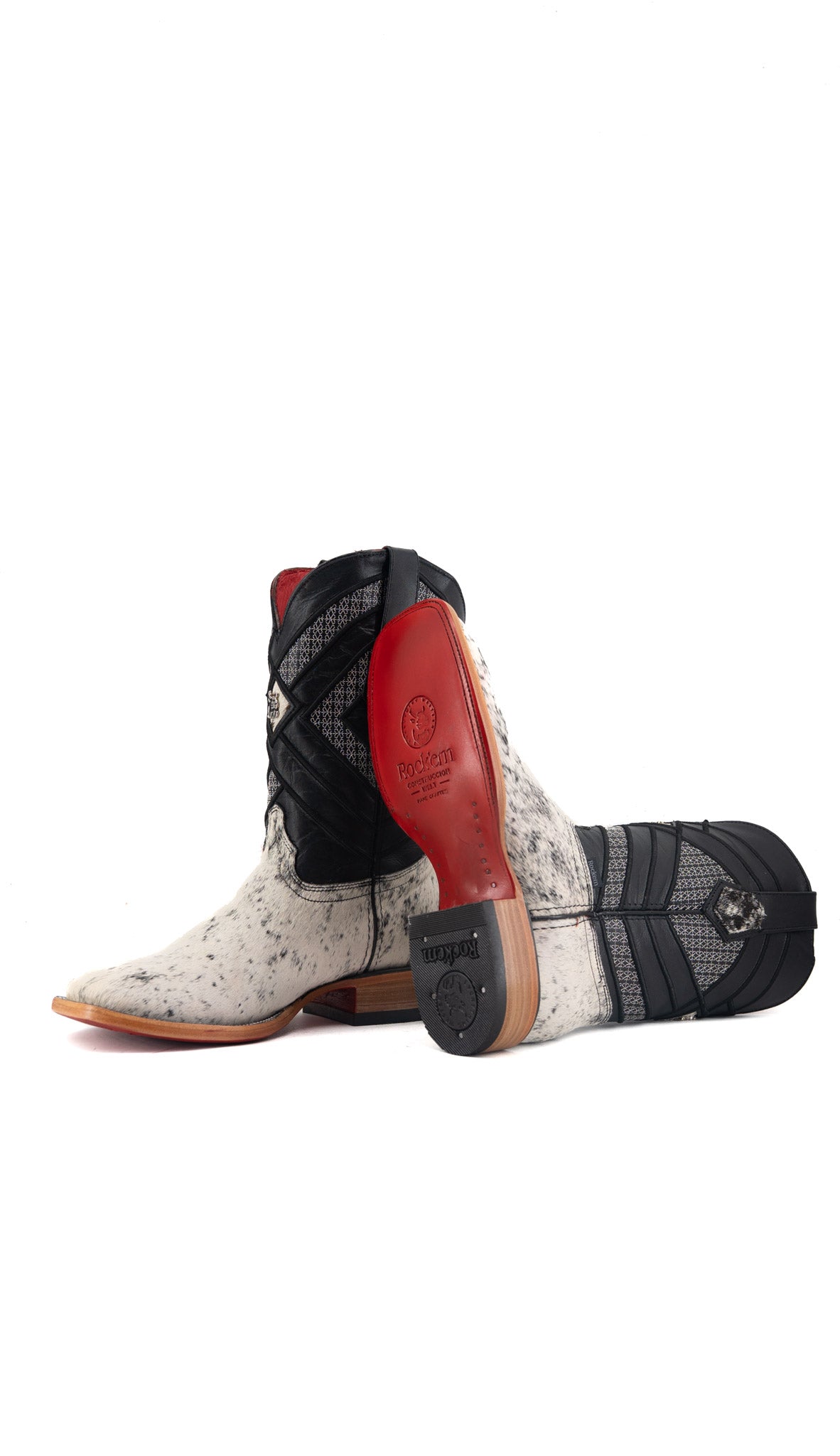 Prescott Cowhide Square Toe Cowboy Boot Size 6.5 Box QM6 FINAL SALE