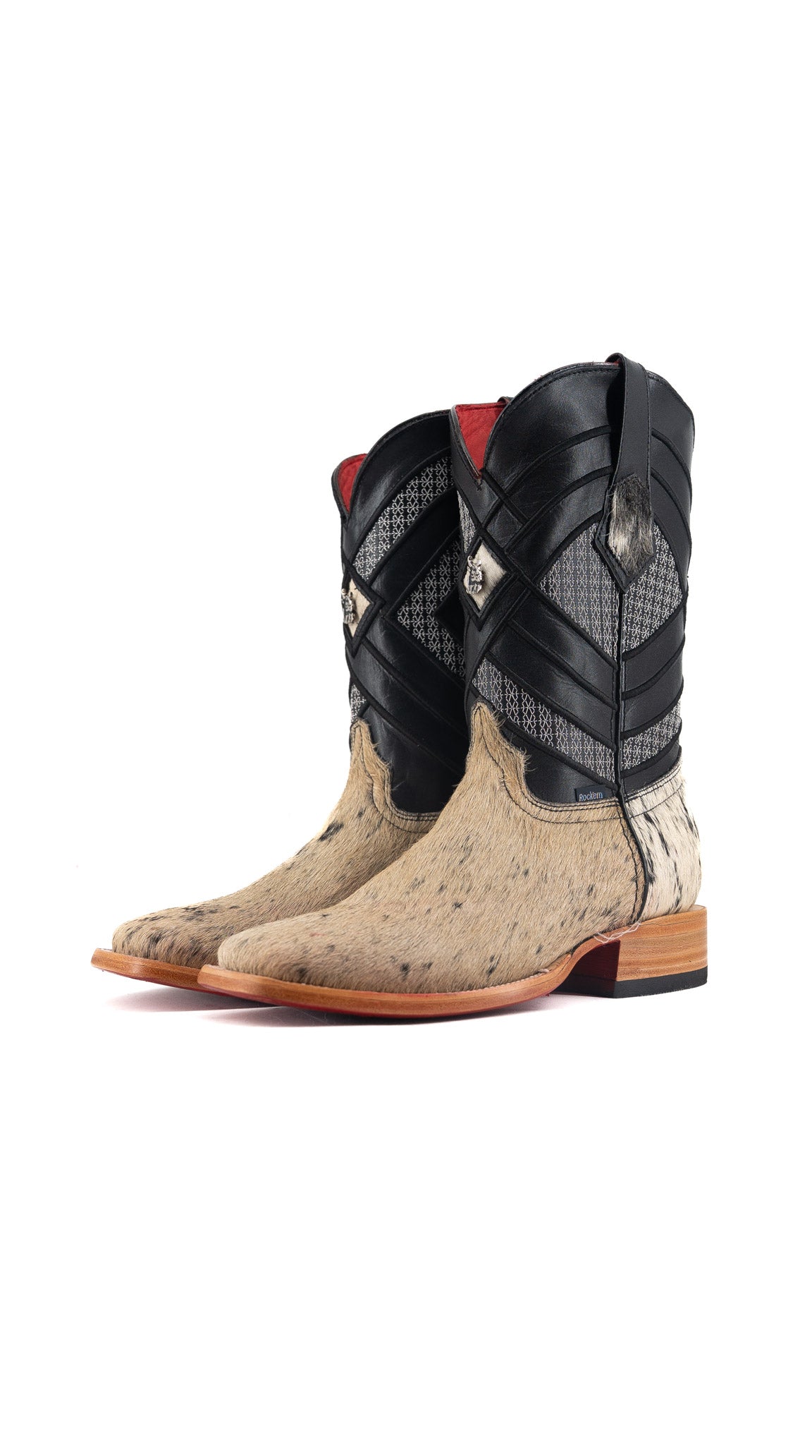 Prescott Cowhide Square Toe Cowboy Boot Size 6.5 Box QM7 FINAL SALE