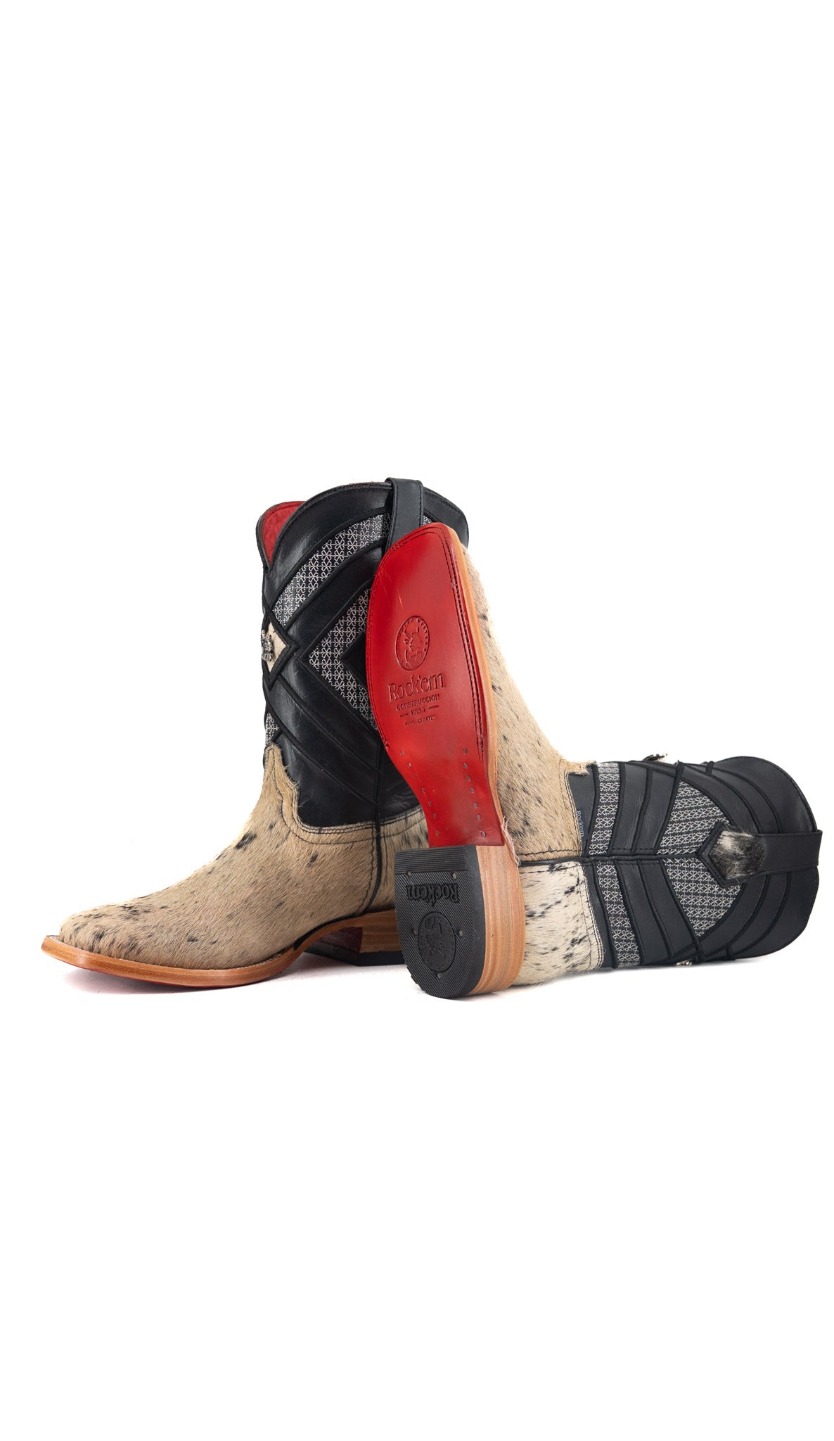 Prescott Cowhide Square Toe Cowboy Boot Size 6.5 Box QM7 FINAL SALE