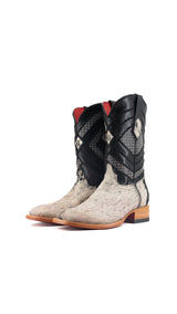 Prescott Cowhide Square Toe Cowboy Boot Size 6.5 Box QM8 FINAL SALE