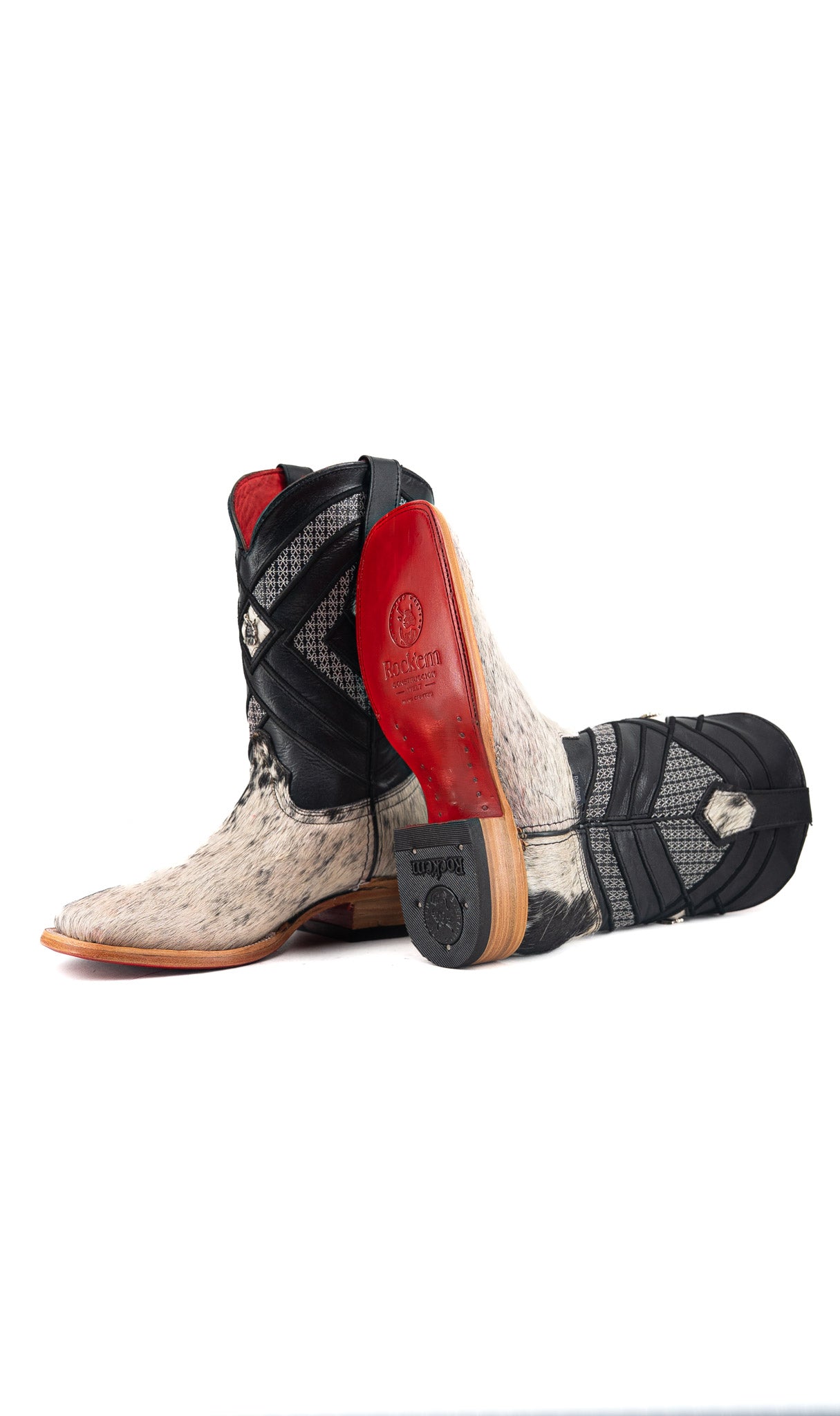 Prescott Cowhide Square Toe Cowboy Boot Size 6.5 Box QM8 FINAL SALE