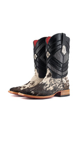 Prescott Cowhide Square Toe Cowboy Boot Size 7 Box QM9 FINAL SALE