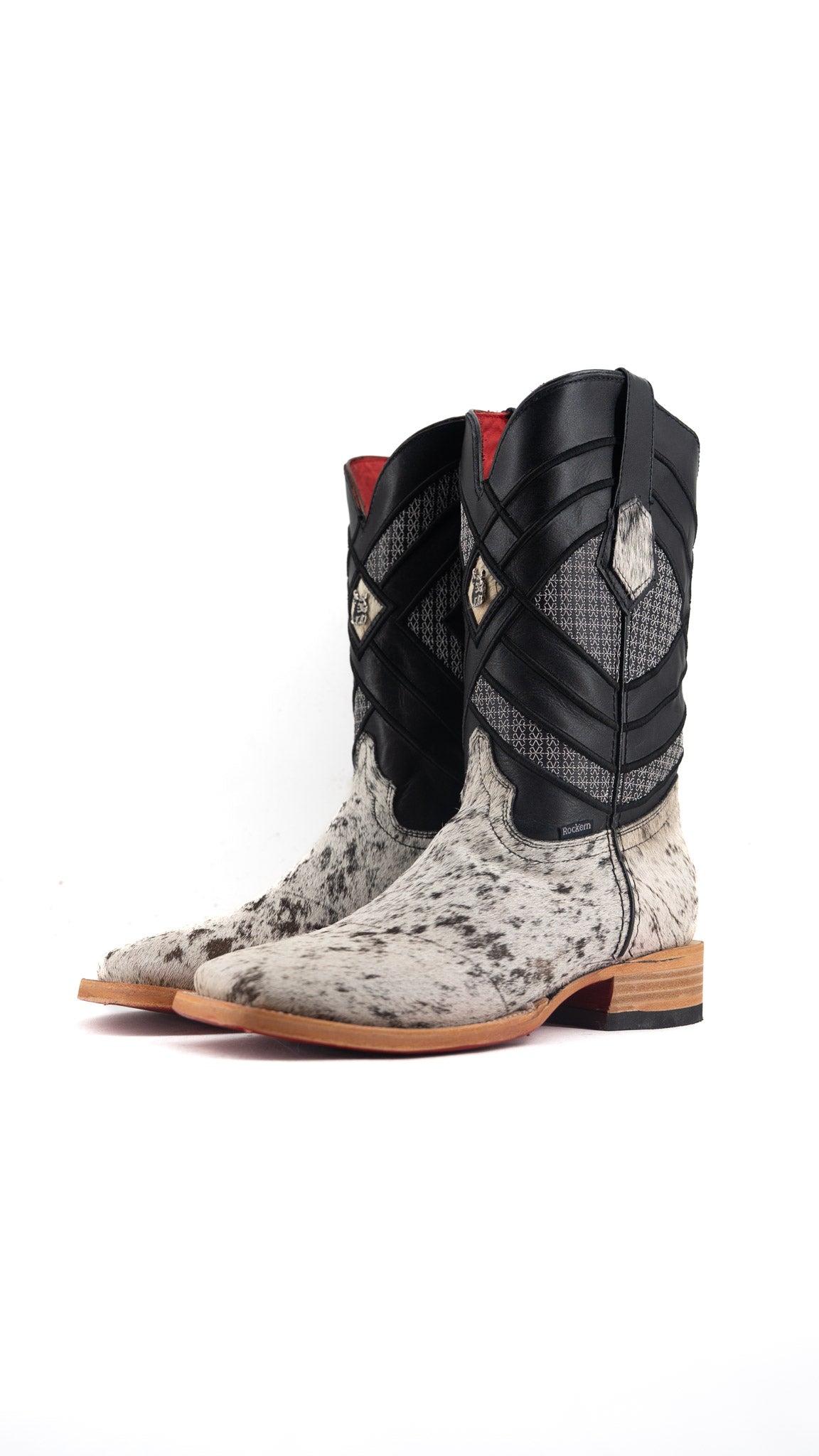 Prescott Cowhide Square Toe Cowboy Boot Size 7 Box QM10 FINAL SALE