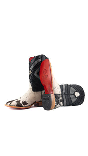 Prescott Cowhide Square Toe Cowboy Boot Size 7 Box QM11 FINAL SALE
