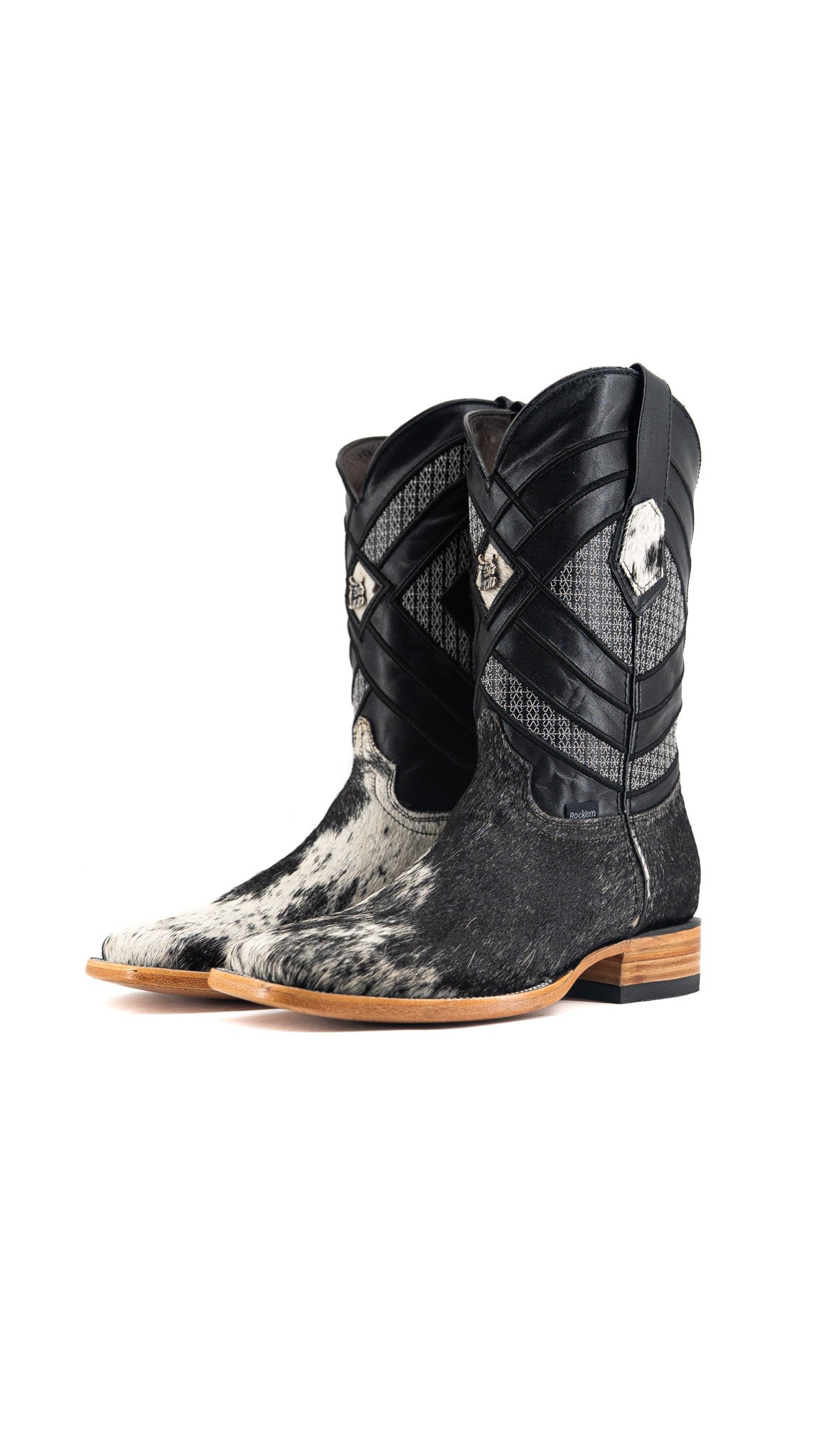 Prescott Cowhide Square Toe Cowboy Boot Size 7 Box QM12 FINAL SALE