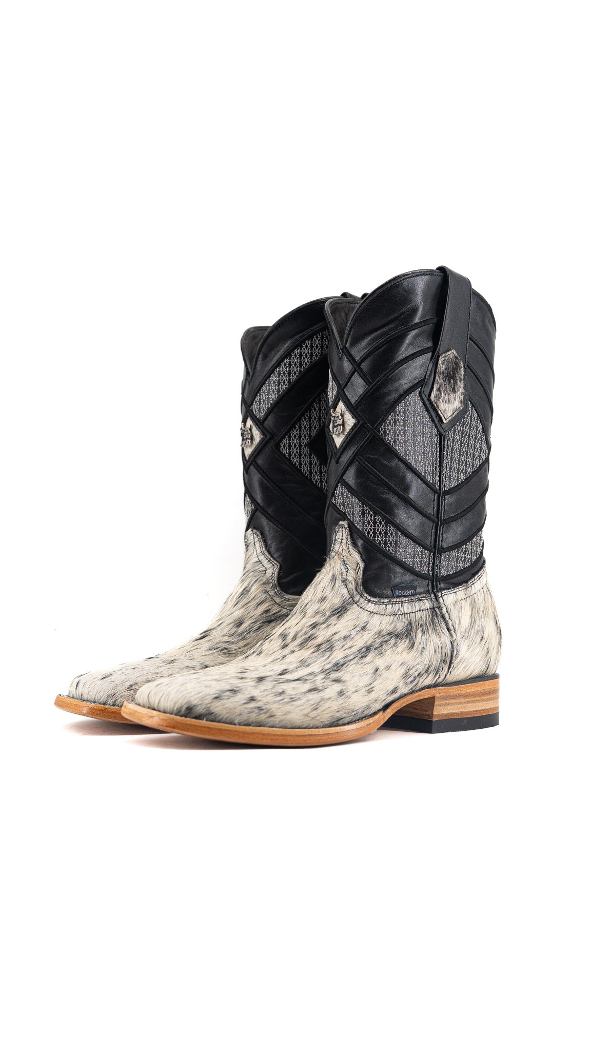 Prescott Cowhide Square Toe Cowboy Boot Size 7 Box QM13 FINAL SALE
