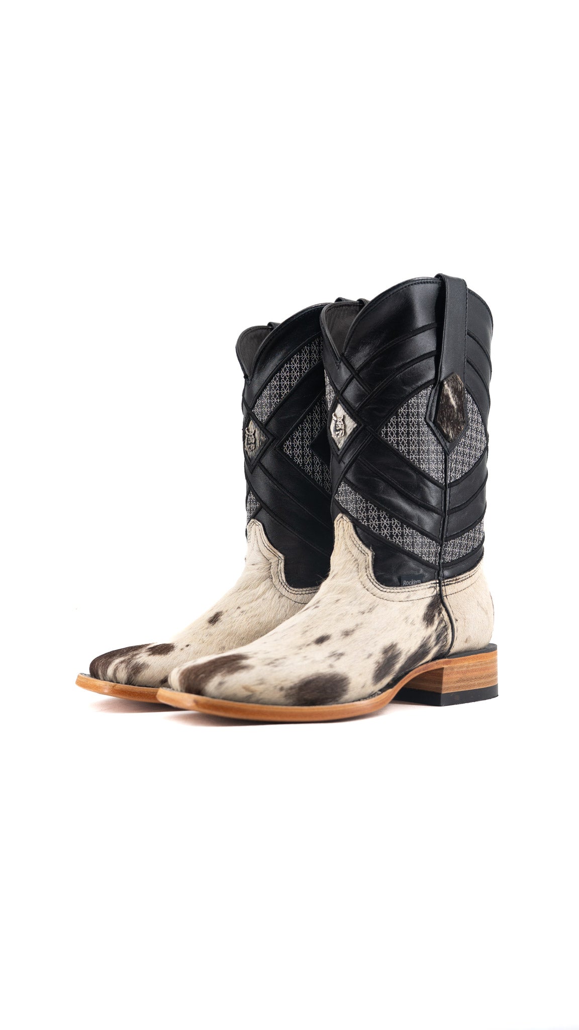 Prescott Cowhide Square Toe Cowboy Boot Size 7 Box QM14 FINAL SALE