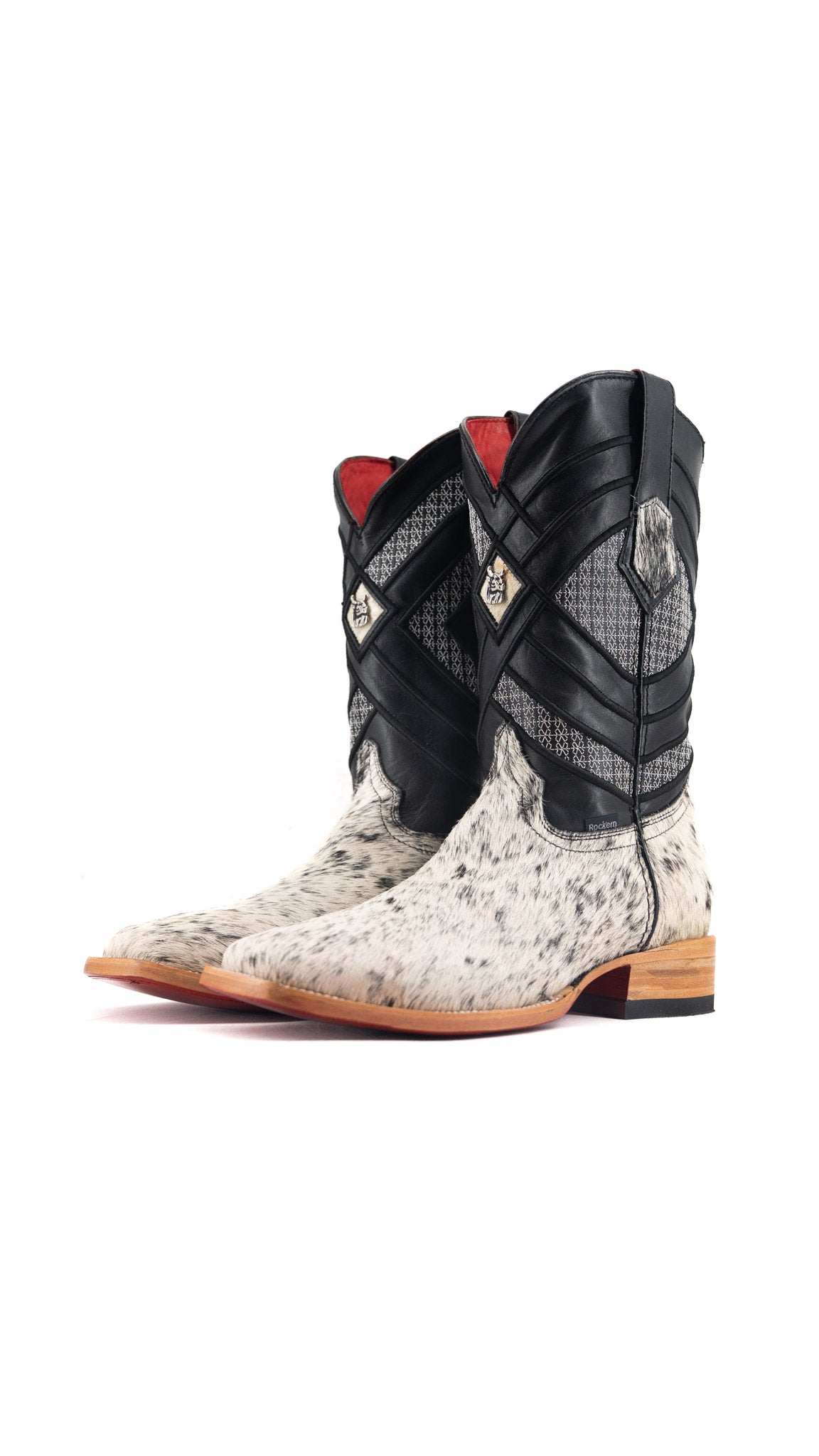 Prescott Cowhide Square Toe Cowboy Boot Size 7.5 Box QM17 FINAL SALE