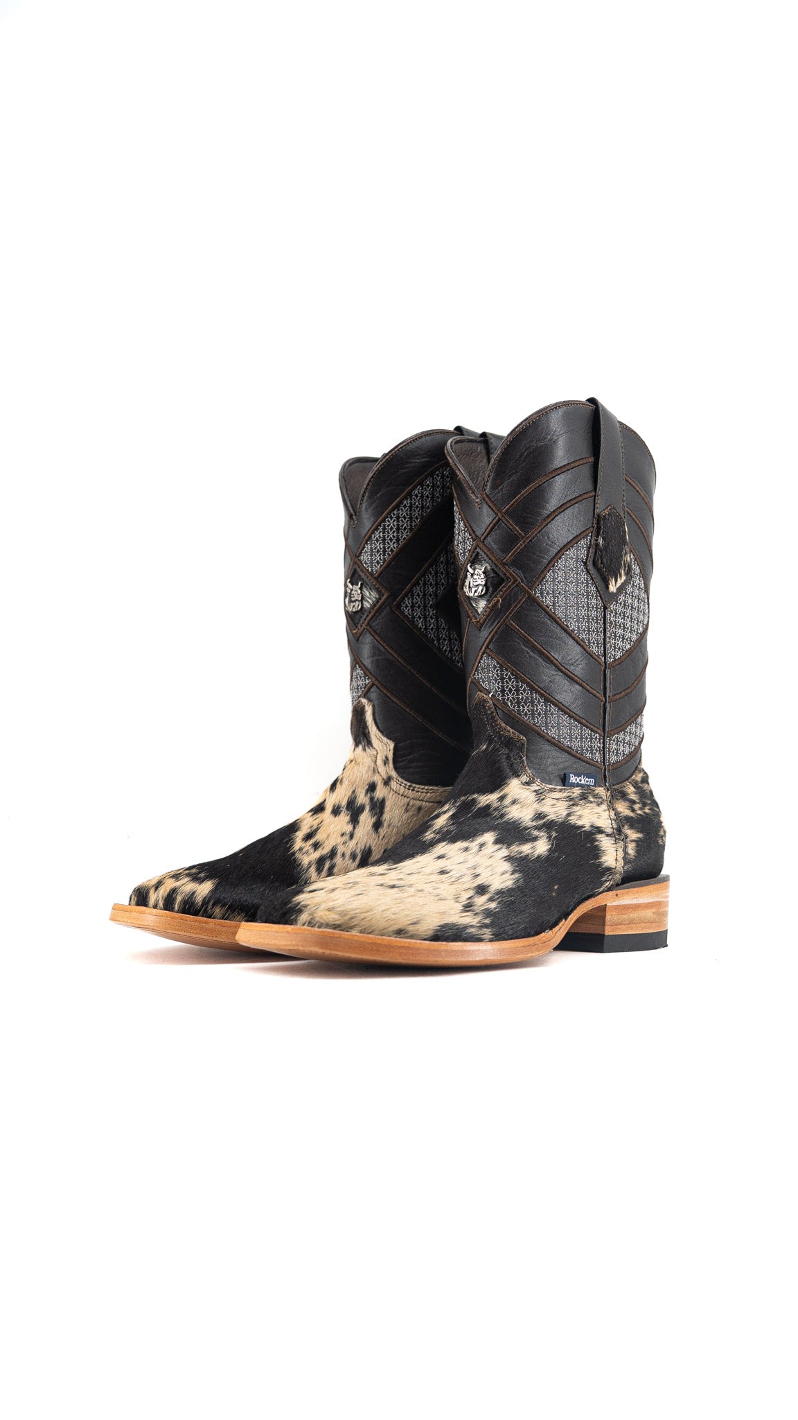 Prescott Cowhide Square Toe Cowboy Boot Size 7.5 Box QM18 FINAL SALE