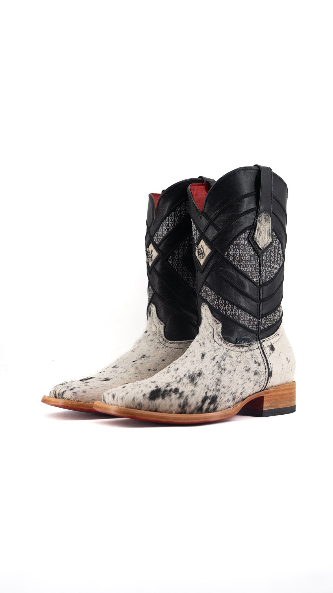 Prescott Cowhide Square Toe Cowboy Boot Size 7.5 Box QM19 FINAL SALE