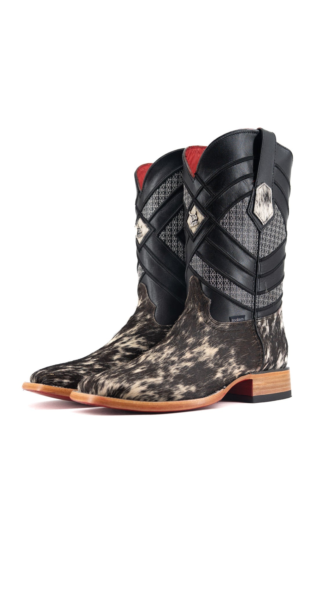 Prescott Cowhide Square Toe Cowboy Boot Size 7.5 Box QM20 FINAL SALE