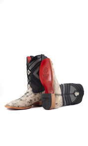 Prescott Cowhide Square Toe Cowboy Boot Size 8 Box QM23 FINAL SALE