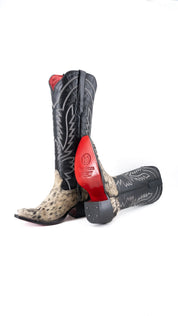 Bianca Tall Red Bottom Cowhide Snip Toe Cowgirl Boot Size 5 Box CW1
