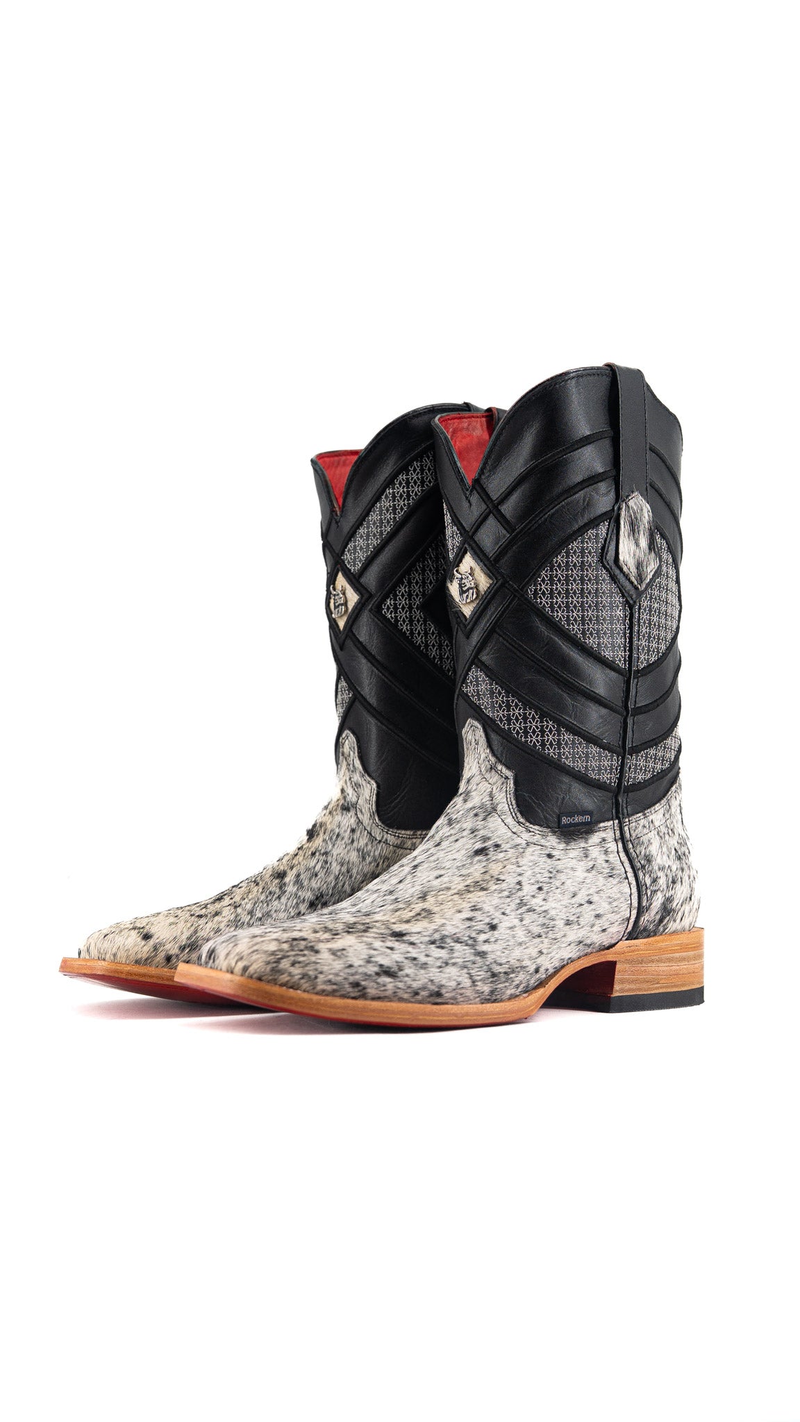 Prescott Cowhide Square Toe Cowboy Boot Size 8 Box QM25 FINAL SALE