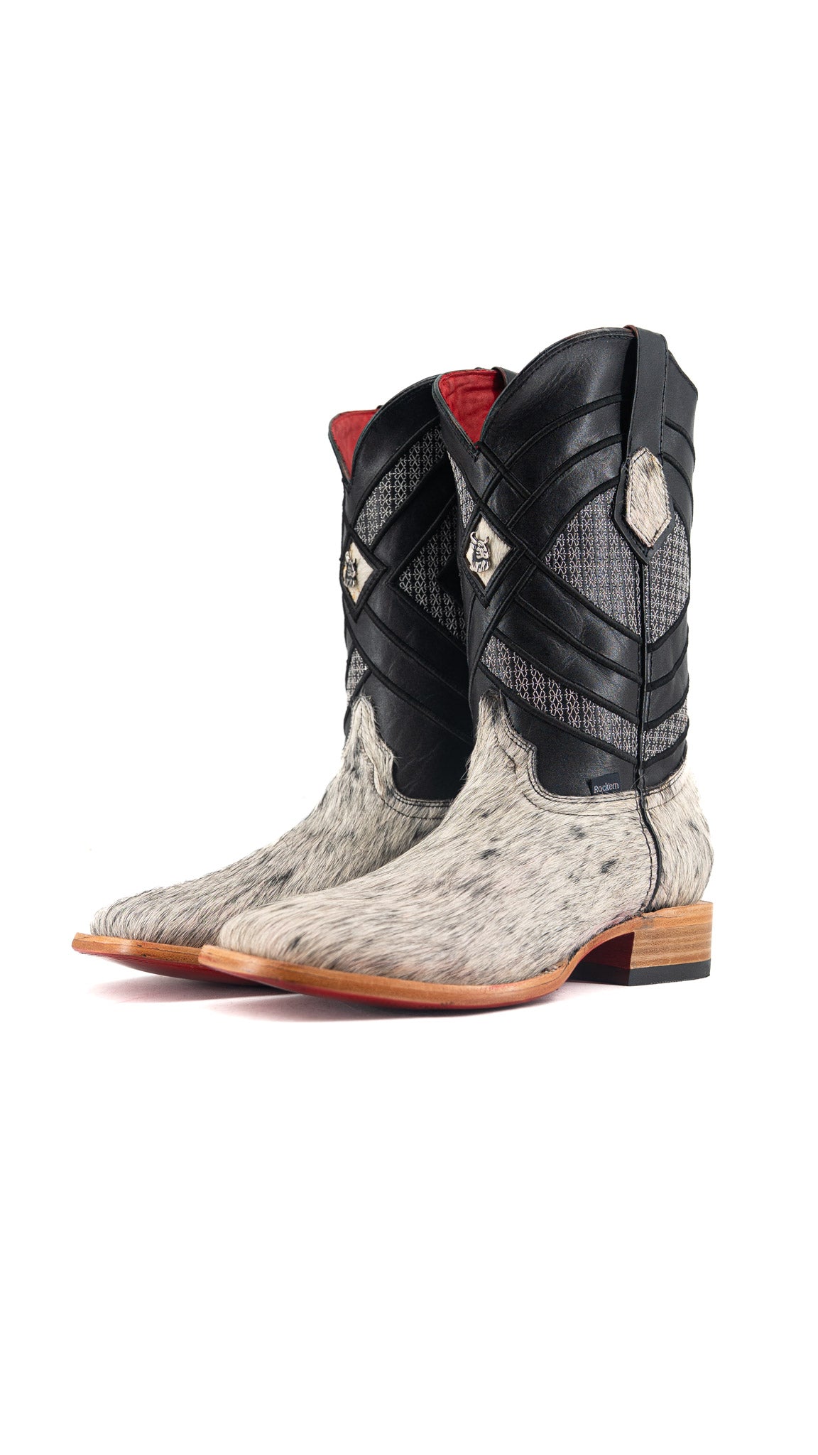 Prescott Cowhide Square Toe Cowboy Boot Size 8.5 Box QM28 FINAL SALE