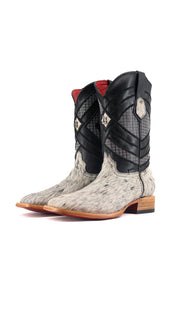Prescott Cowhide Square Toe Cowboy Boot Size 8.5 Box QM28 FINAL SALE