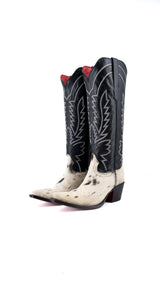 Bianca Tall Red Bottom Cowhide Snip Toe Cowgirl Boot Size 6.5 Box CW6