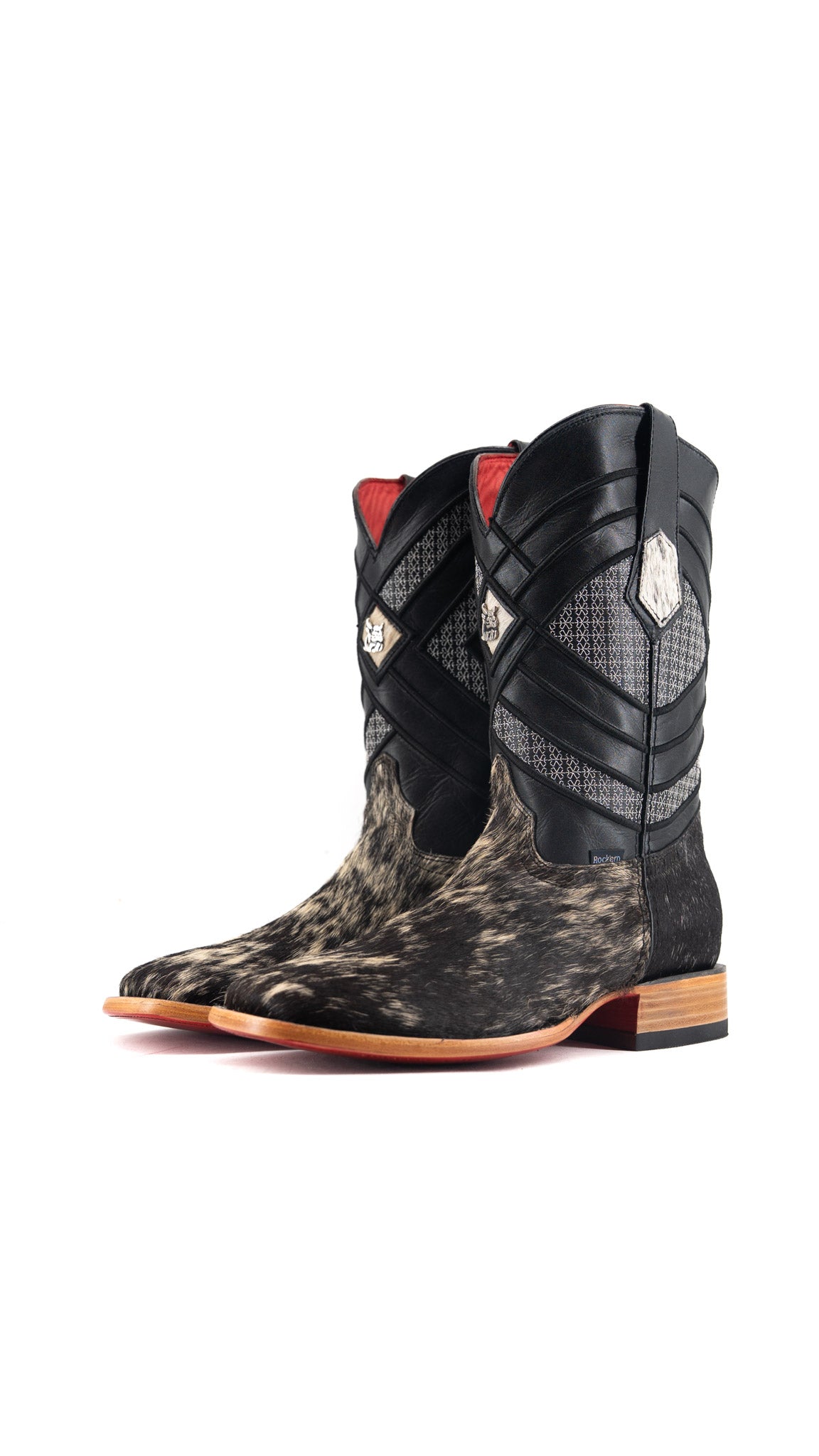 Prescott Cowhide Square Toe Cowboy Boot Size 8.5 Box QM29 FINAL SALE
