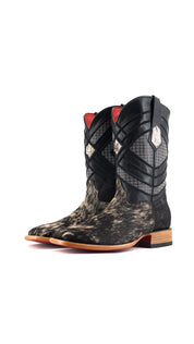Prescott Cowhide Square Toe Cowboy Boot Size 8.5 Box QM29 FINAL SALE