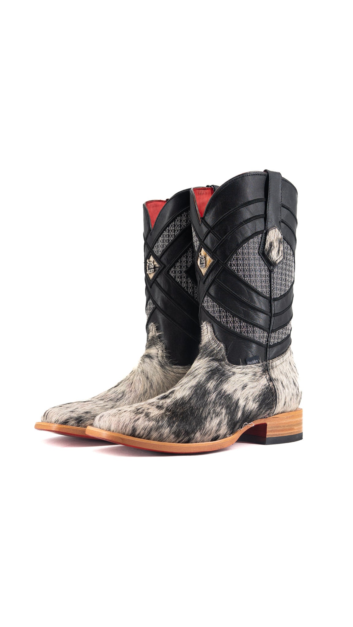 Prescott Cowhide Square Toe Cowboy Boot Size 9 Box QM30 FINAL SALE