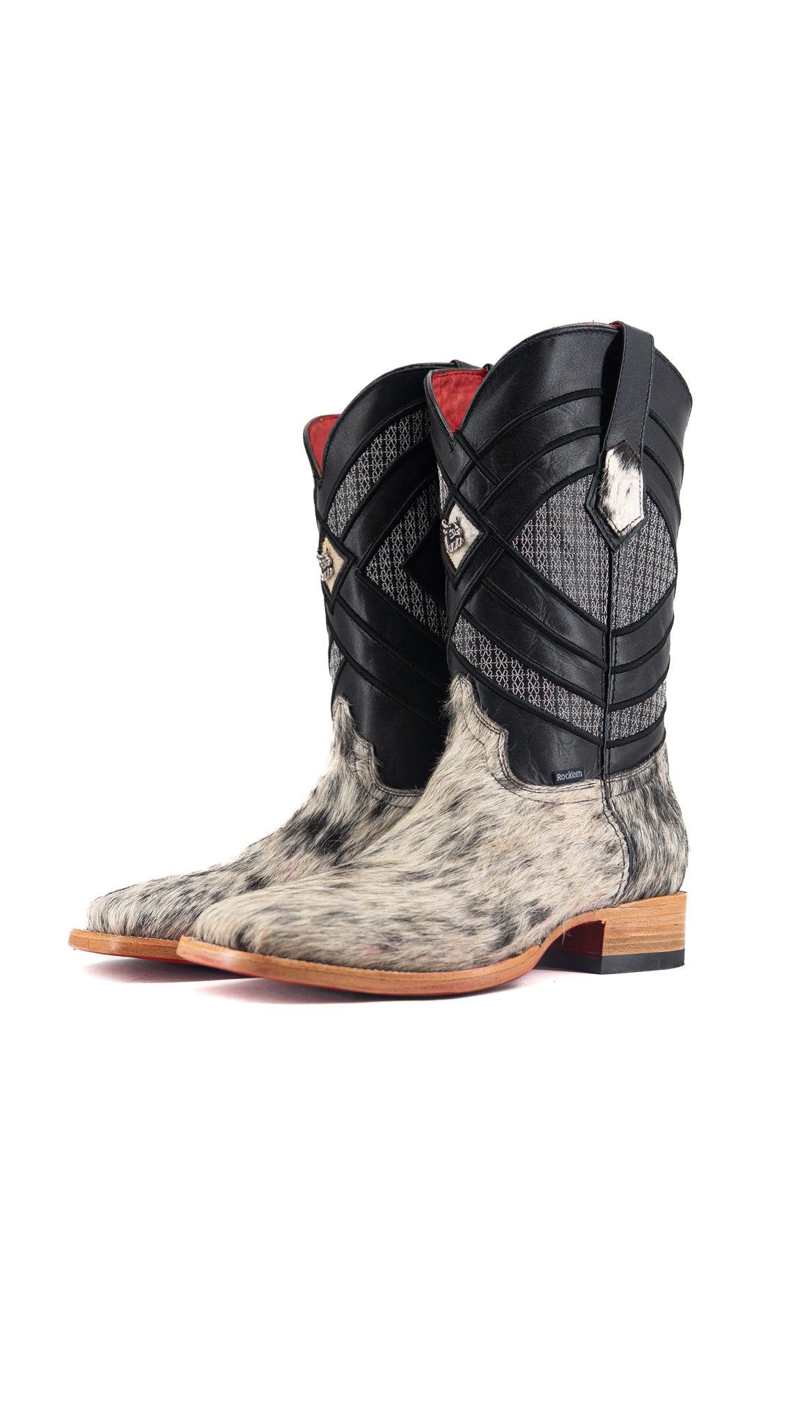 Prescott Cowhide Square Toe Cowboy Boot Size 9 Box QM31 FINAL SALE