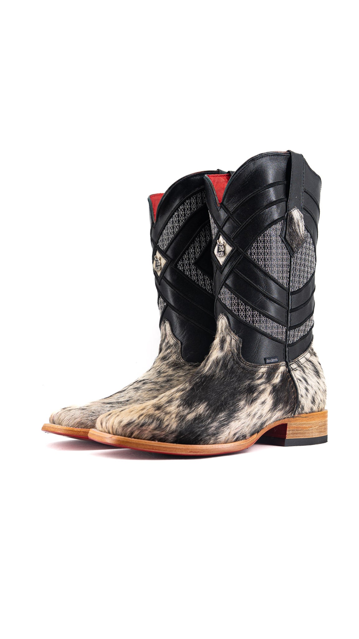 Prescott Cowhide Square Toe Cowboy Boot Size 9 Box QM32 FINAL SALE