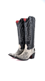 Bianca Tall Red Bottom Cowhide Snip Toe Cowgirl Boot Size 7.5 Box CW10
