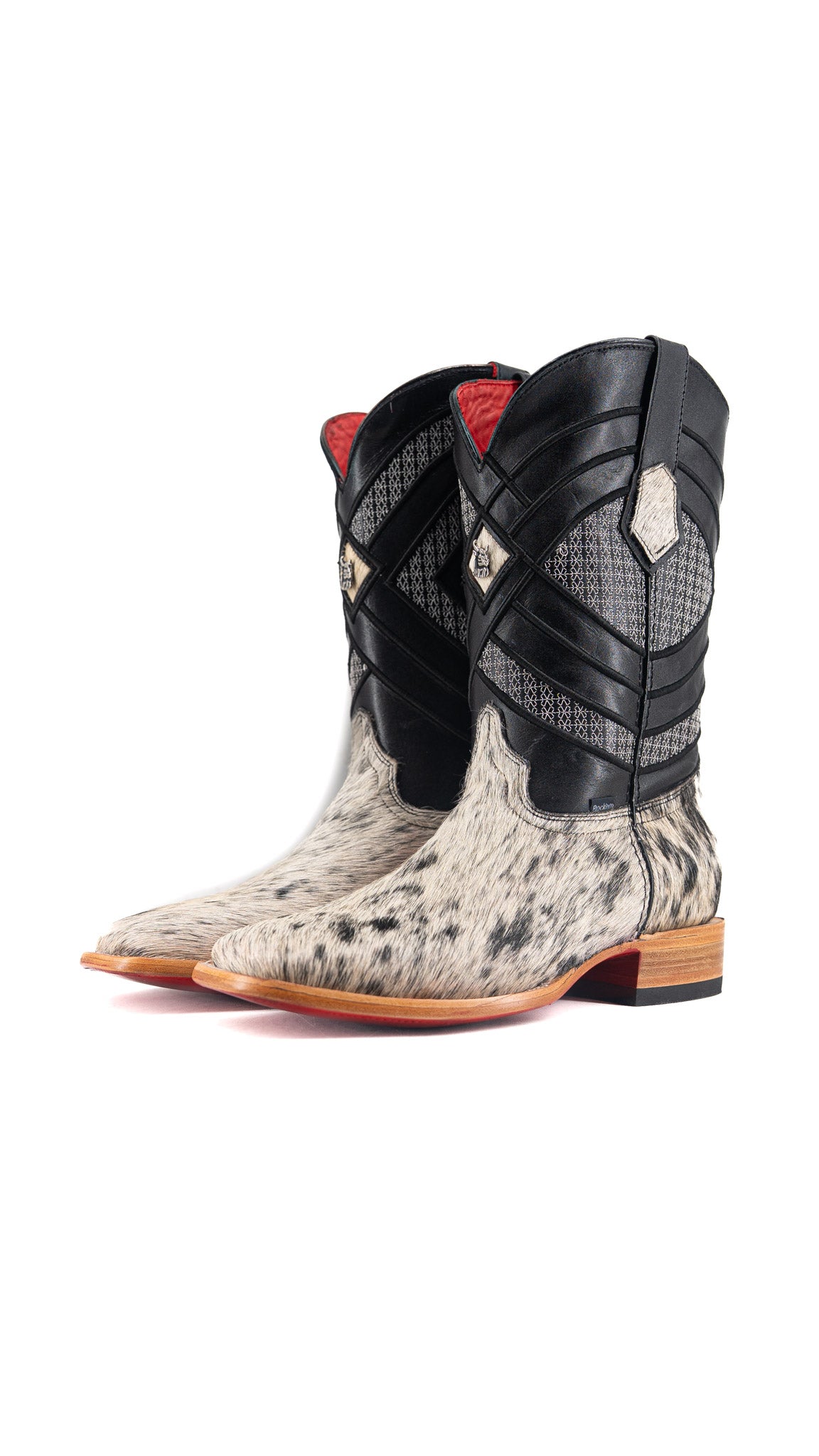 Prescott Cowhide Square Toe Cowboy Boot Size 9 Box QM33 FINAL SALE