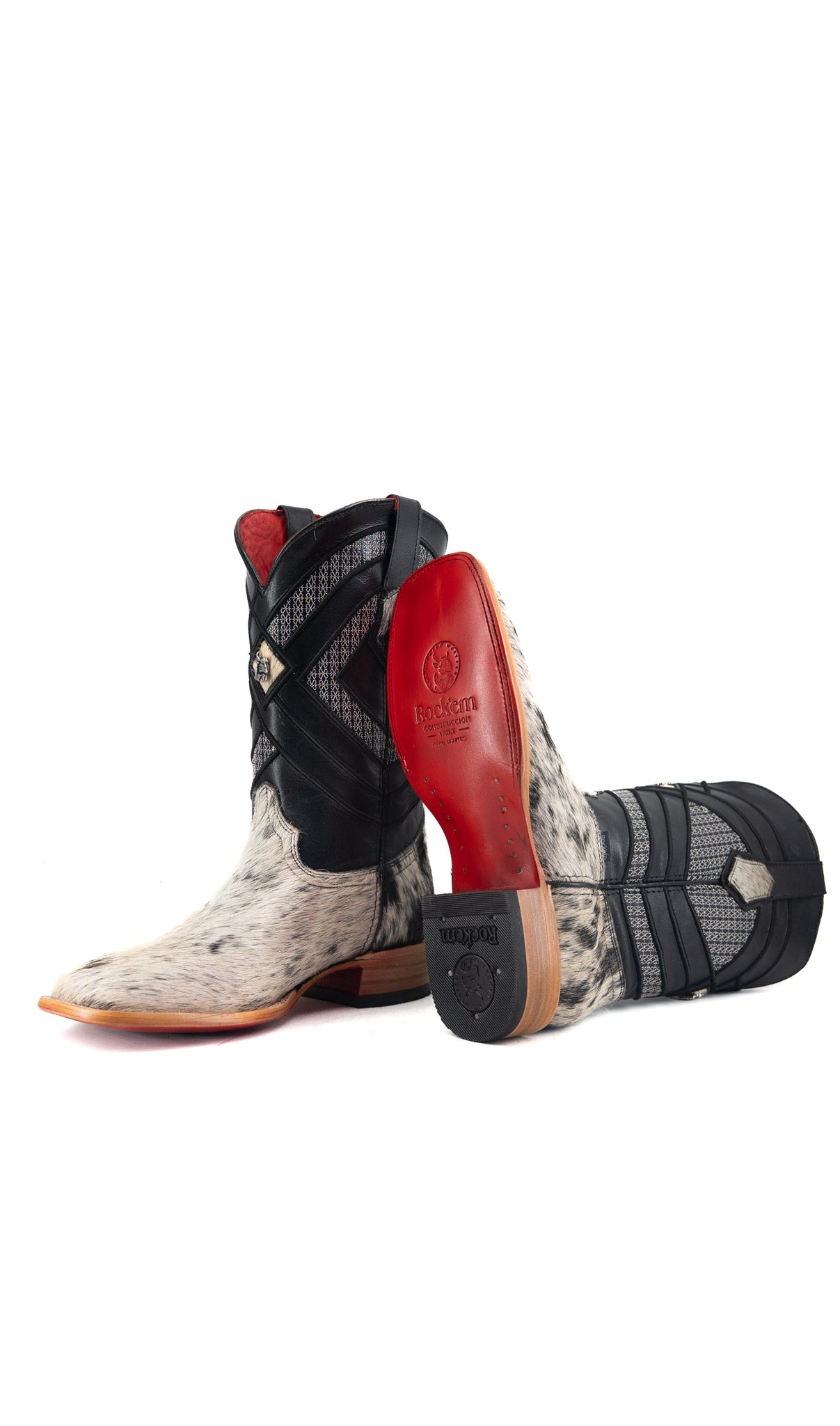 Prescott Cowhide Square Toe Cowboy Boot Size 9 Box QM33 FINAL SALE