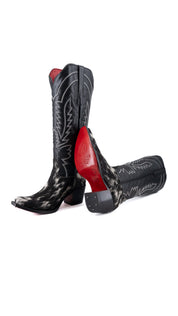 Bianca Tall Red Bottom Cowhide Snip Toe Cowgirl Boot Size 8 Box CW13