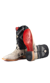 Prescott Cowhide Square Toe Cowboy Boot Size 9.5 Box QM37 FINAL SALE