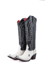 Bianca Tall Red Bottom Cowhide Snip Toe Cowgirl Boot Size 8 Box CW15