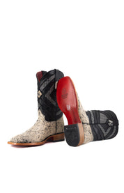 Prescott Cowhide Square Toe Cowboy Boot Size 9.5 Box QM38 FINAL SALE