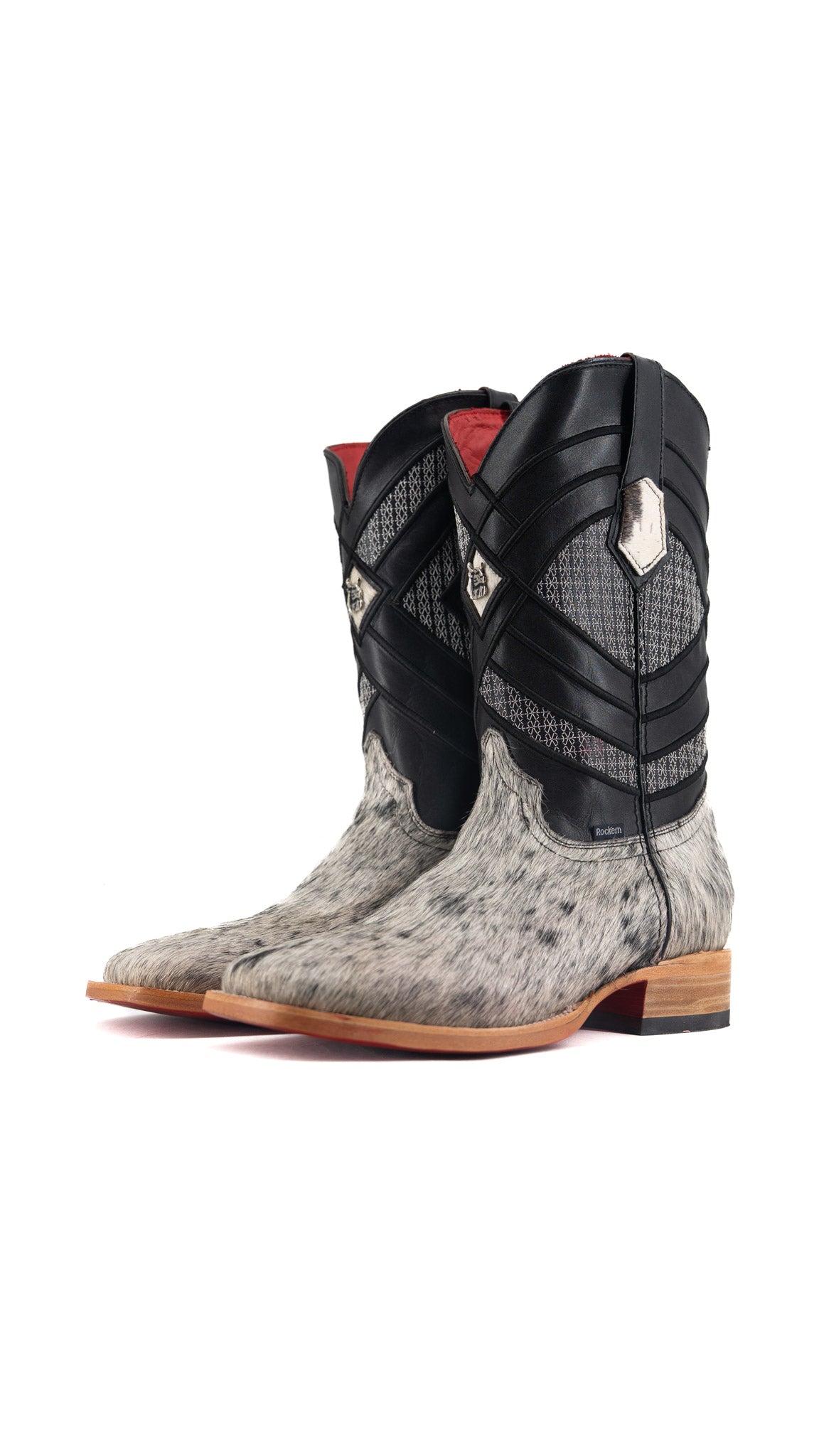 Prescott Cowhide Square Toe Cowboy Boot Size 9.5 Box QM39 FINAL SALE