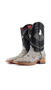 Prescott Cowhide Square Toe Cowboy Boot Size 9.5 Box QM39 FINAL SALE